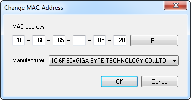 Change MAC Address
