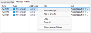 Message History