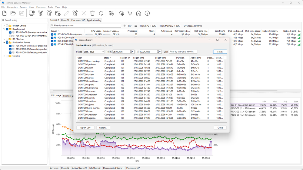 Terminal Services Manager 26.04 - What's New