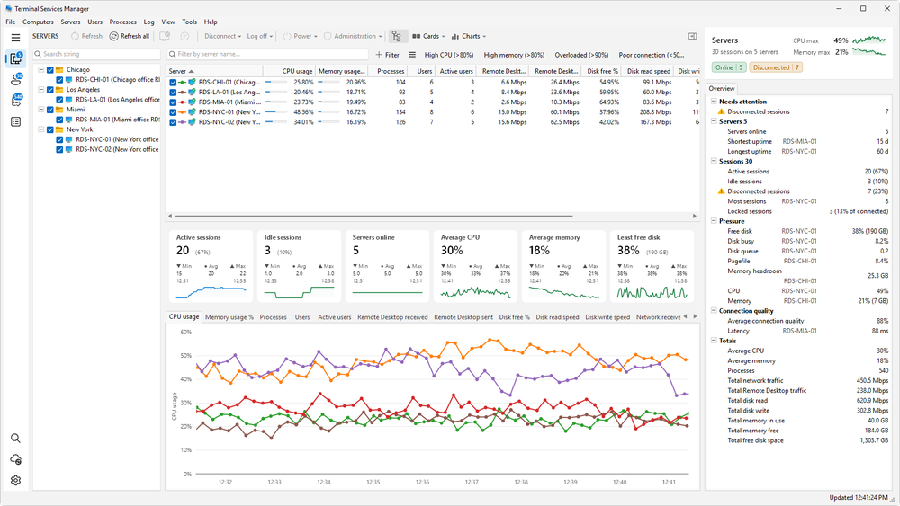 Terminal Services Manager 26.10 - What's New