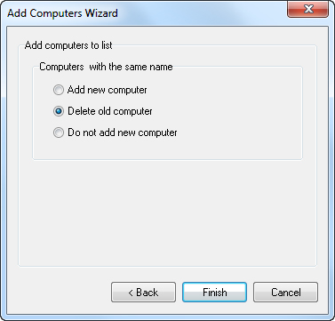 Add computers to list