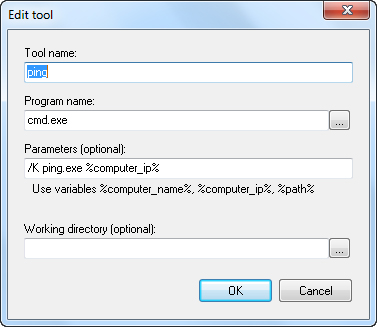 Edit Network tools