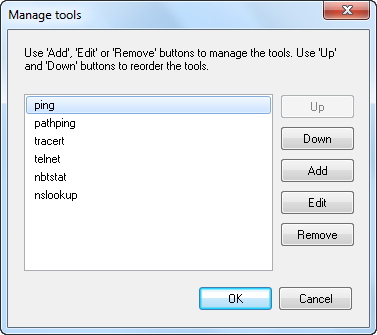 Manage Network tools