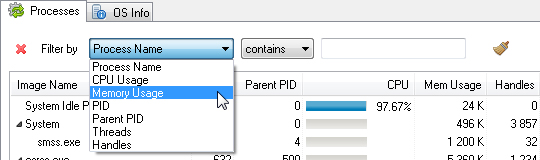 Filter processes