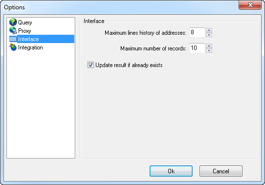 IP Address and Domain Lookup - SmartWhois - Main Window and Menu