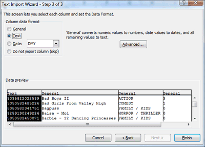 excel setup for mac addresses