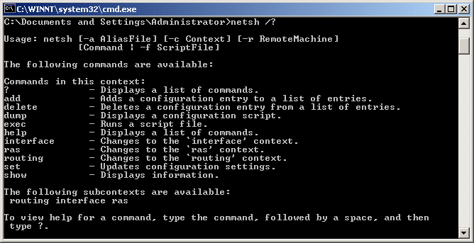 command prompt reset network settings