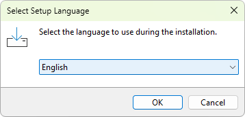 Select setup language