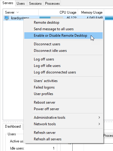 Terminal Services Manager