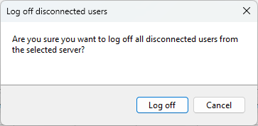 The action asks for confirmation before it runs
